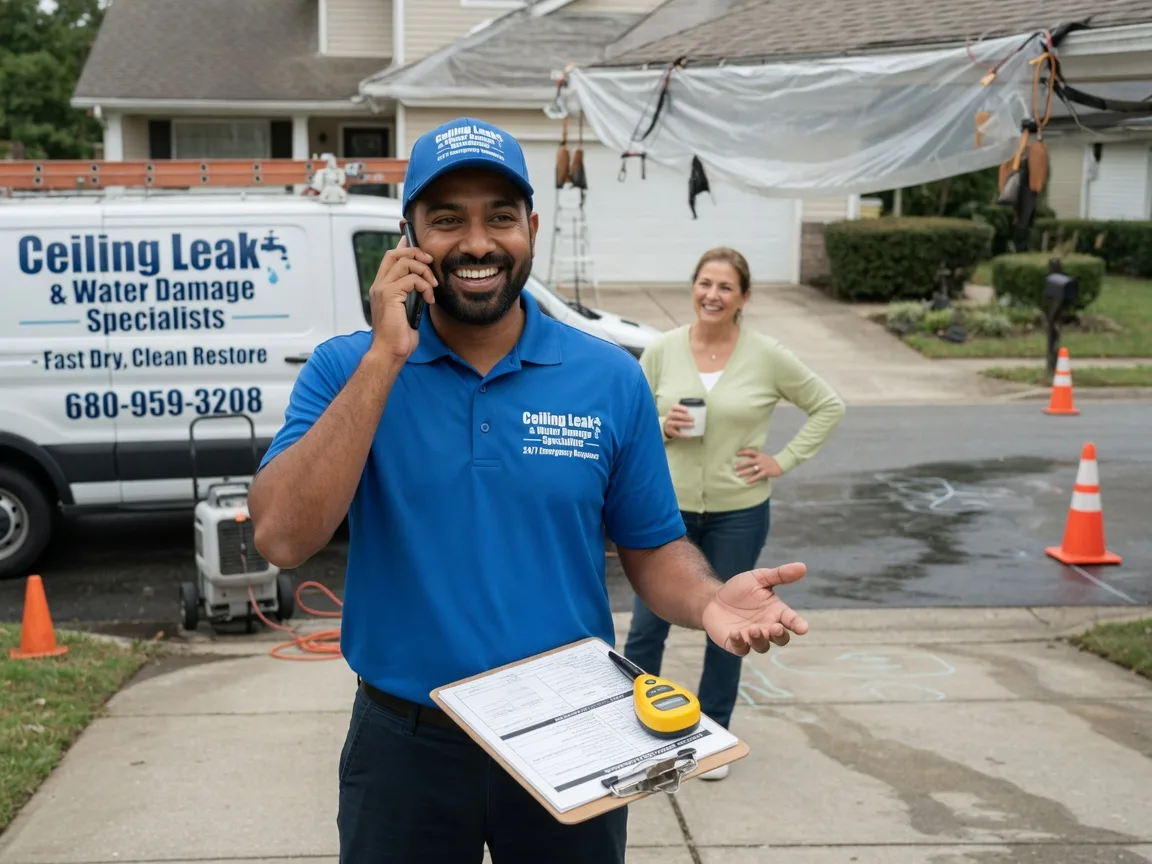 Ceiling Leak Cleanup Dolliver, IA FAQs